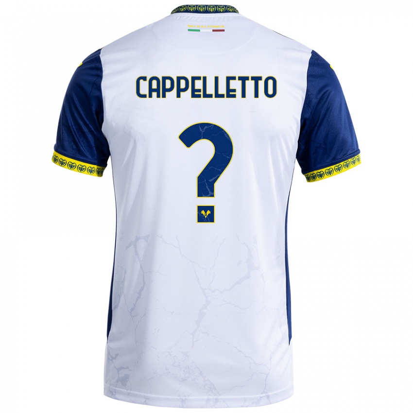 Kinder Bryan Cappelletto #0 Weiß Blau Auswärtstrikot Trikot 2024/25 T-Shirt Schweiz