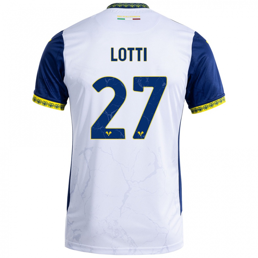 Kinder Irene Lotti #27 Weiß Blau Auswärtstrikot Trikot 2024/25 T-Shirt Schweiz