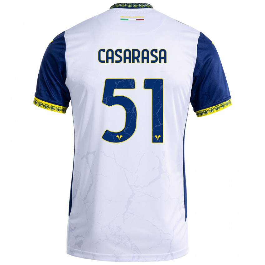 Kinder Asia Casarasa #51 Weiß Blau Auswärtstrikot Trikot 2024/25 T-Shirt Schweiz