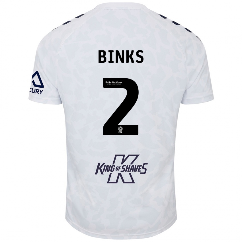 Kinder Luis Binks #2 Weiß Auswärtstrikot Trikot 2024/25 T-Shirt Schweiz