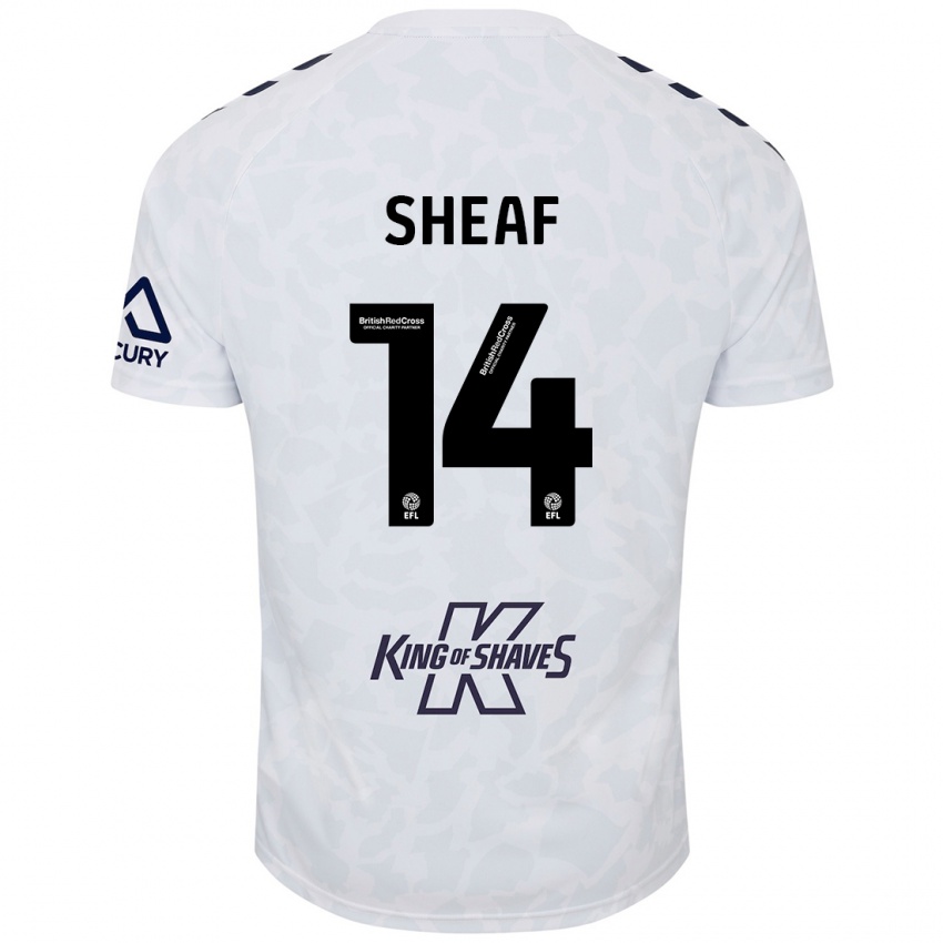 Kinder Ben Sheaf #14 Weiß Auswärtstrikot Trikot 2024/25 T-Shirt Schweiz