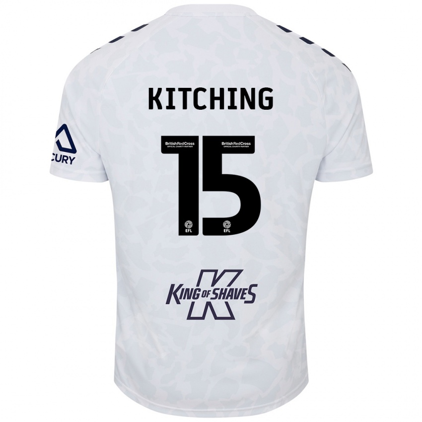 Kinder Liam Kitching #15 Weiß Auswärtstrikot Trikot 2024/25 T-Shirt Schweiz