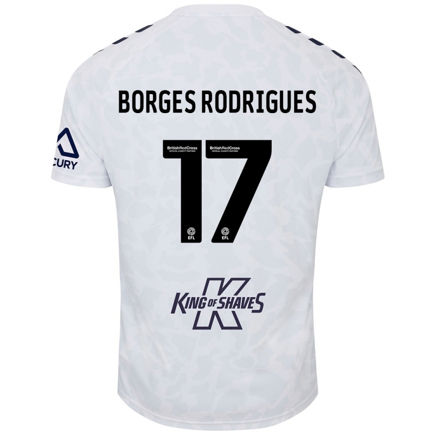 Enfant Maillot Raphael Borges Rodrigues #17 Blanc Tenues Extérieur 2024/25 T-Shirt Suisse