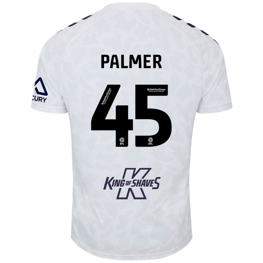 Enfant Maillot Kasey Palmer #45 Blanc Tenues Extérieur 2024/25 T-Shirt Suisse