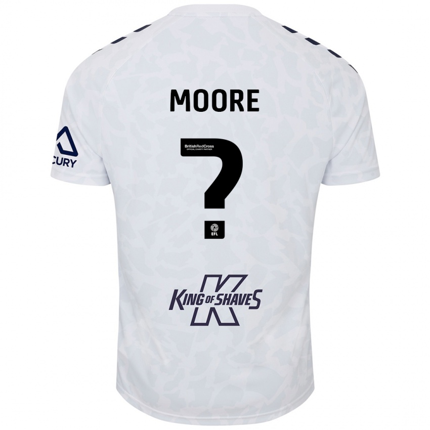 Kinder Isaac Moore #0 Weiß Auswärtstrikot Trikot 2024/25 T-Shirt Schweiz