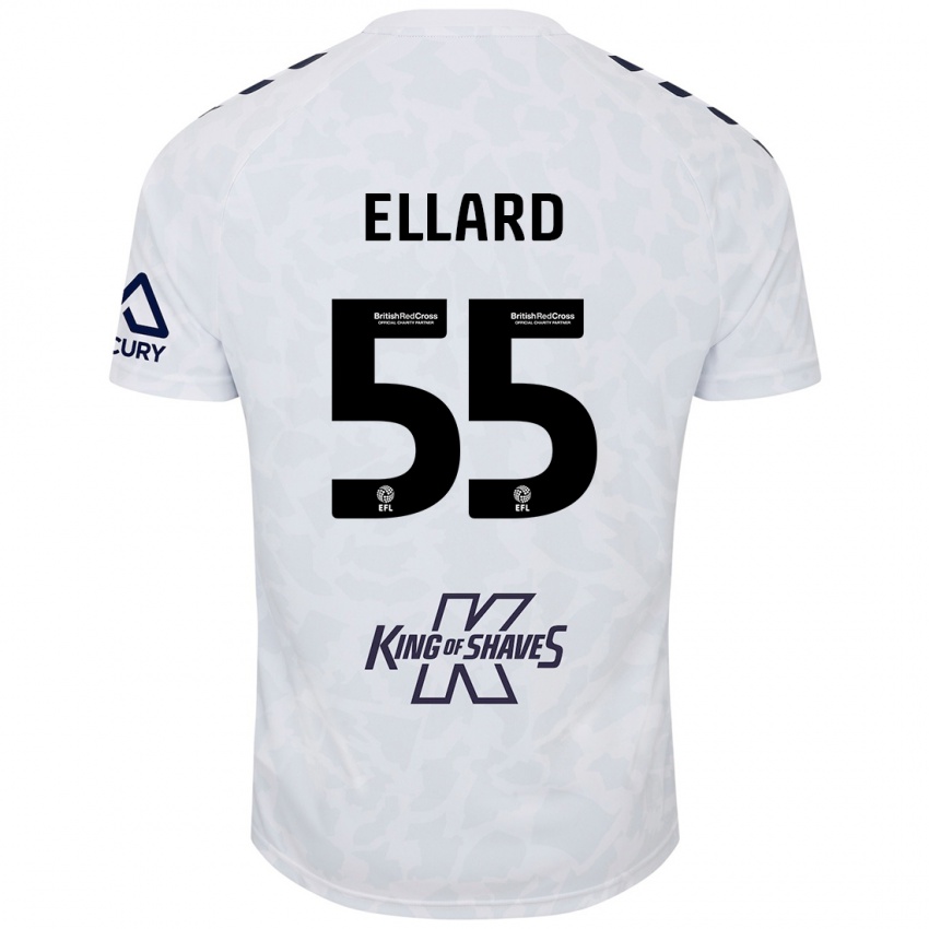 Kinder Aston Ellard #55 Weiß Auswärtstrikot Trikot 2024/25 T-Shirt Schweiz