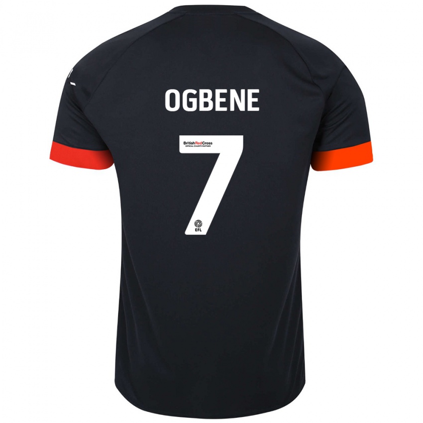 Kinder Chiedozie Ogbene #7 Schwarz Orange Auswärtstrikot Trikot 2024/25 T-Shirt Schweiz