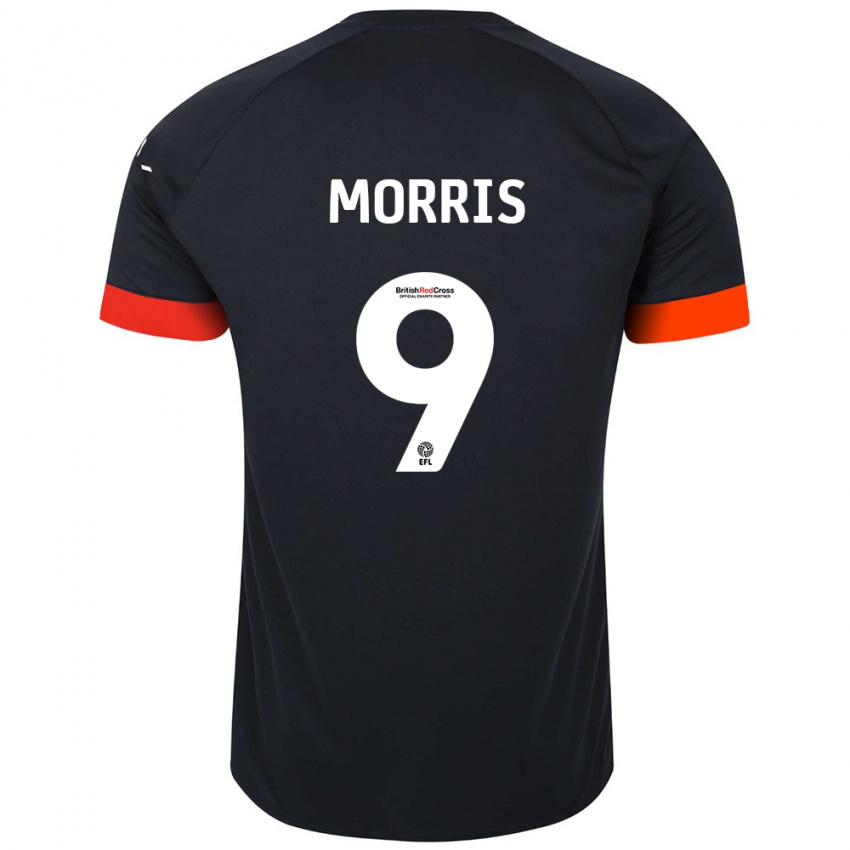 Kinder Carlton Morris #9 Schwarz Orange Auswärtstrikot Trikot 2024/25 T-Shirt Schweiz