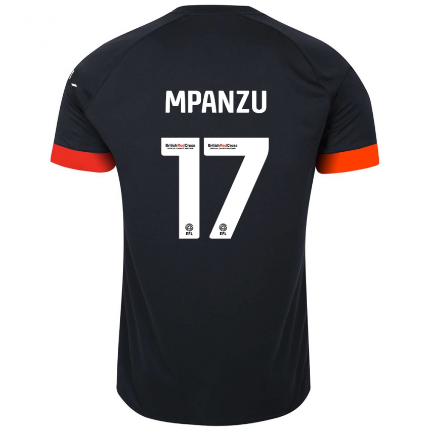 Kinder Pelly Ruddock Mpanzu #17 Schwarz Orange Auswärtstrikot Trikot 2024/25 T-Shirt Schweiz