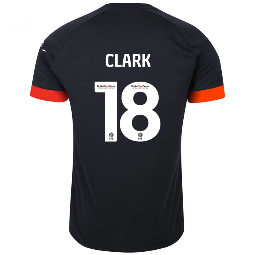 Kinder Jordan Clark #18 Schwarz Orange Auswärtstrikot Trikot 2024/25 T-Shirt Schweiz