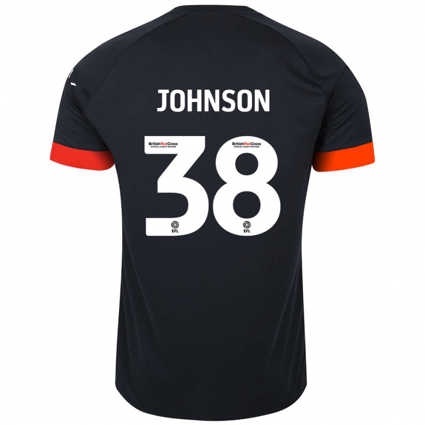 Enfant Maillot Joe Johnson #38 Noir Orange Tenues Extérieur 2024/25 T-Shirt Suisse