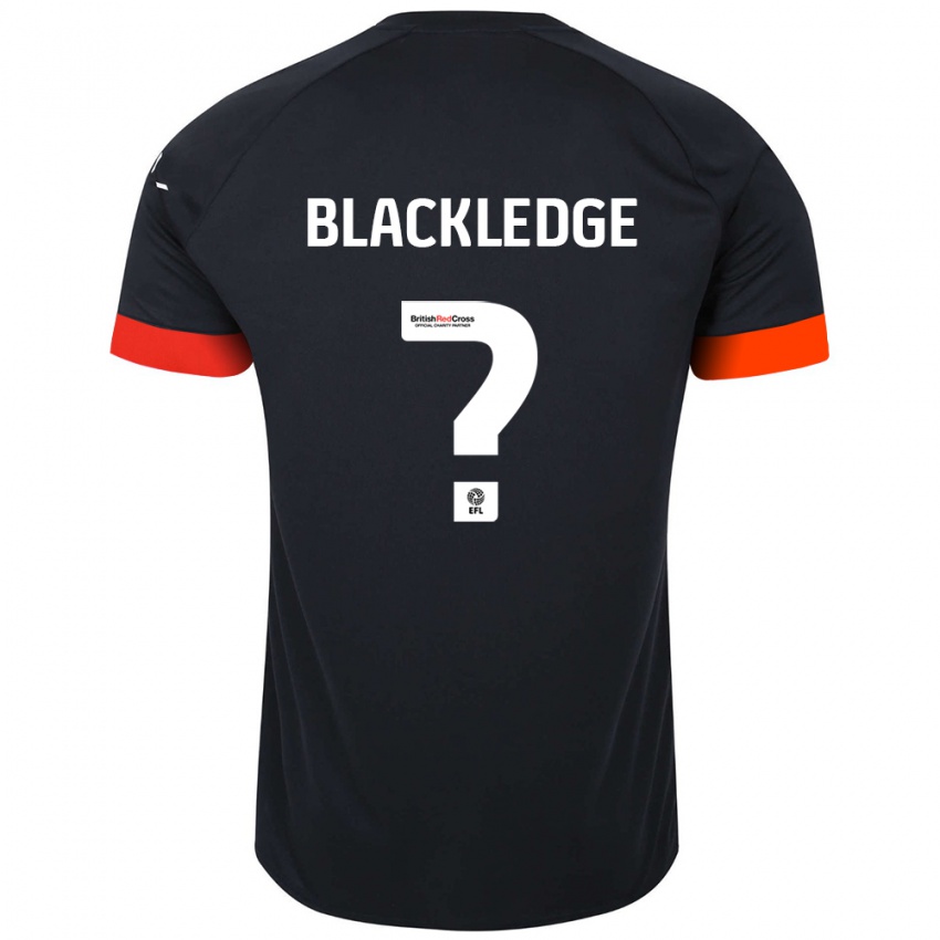 Kinder Henry Blackledge #0 Schwarz Orange Auswärtstrikot Trikot 2024/25 T-Shirt Schweiz