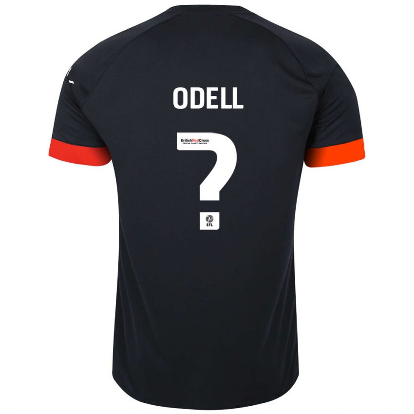 Kinder Josh Odell #0 Schwarz Orange Auswärtstrikot Trikot 2024/25 T-Shirt Schweiz