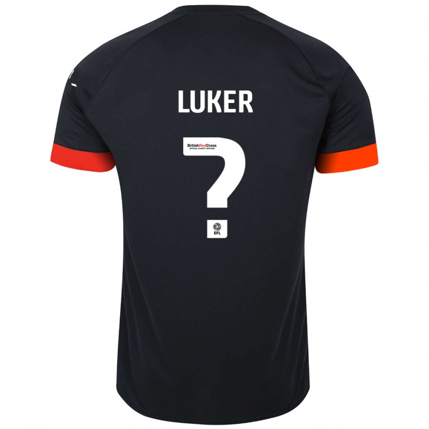 Kinder Jayden Luker #0 Schwarz Orange Auswärtstrikot Trikot 2024/25 T-Shirt Schweiz