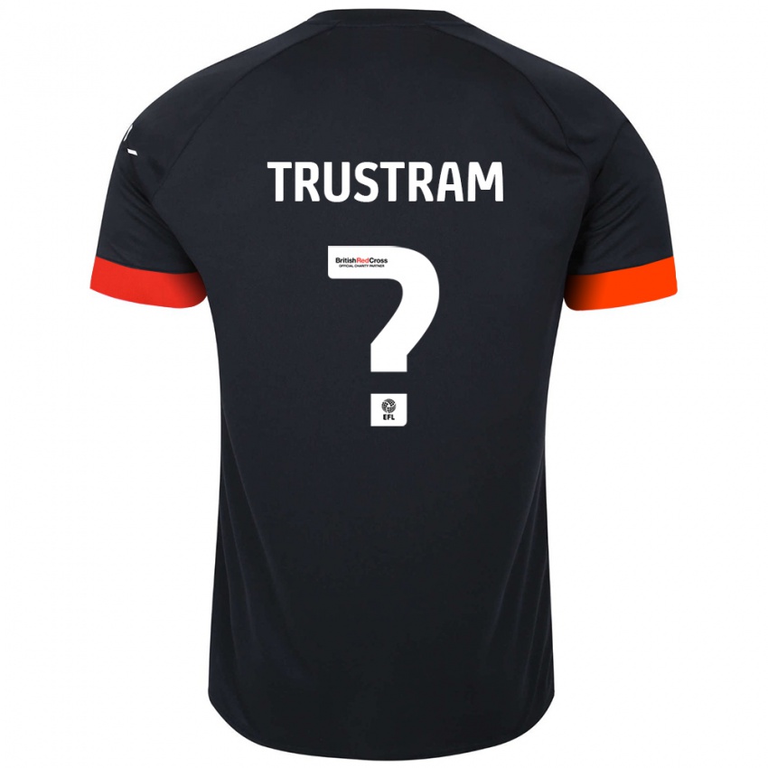 Kinder Charlie Trustram #0 Schwarz Orange Auswärtstrikot Trikot 2024/25 T-Shirt Schweiz