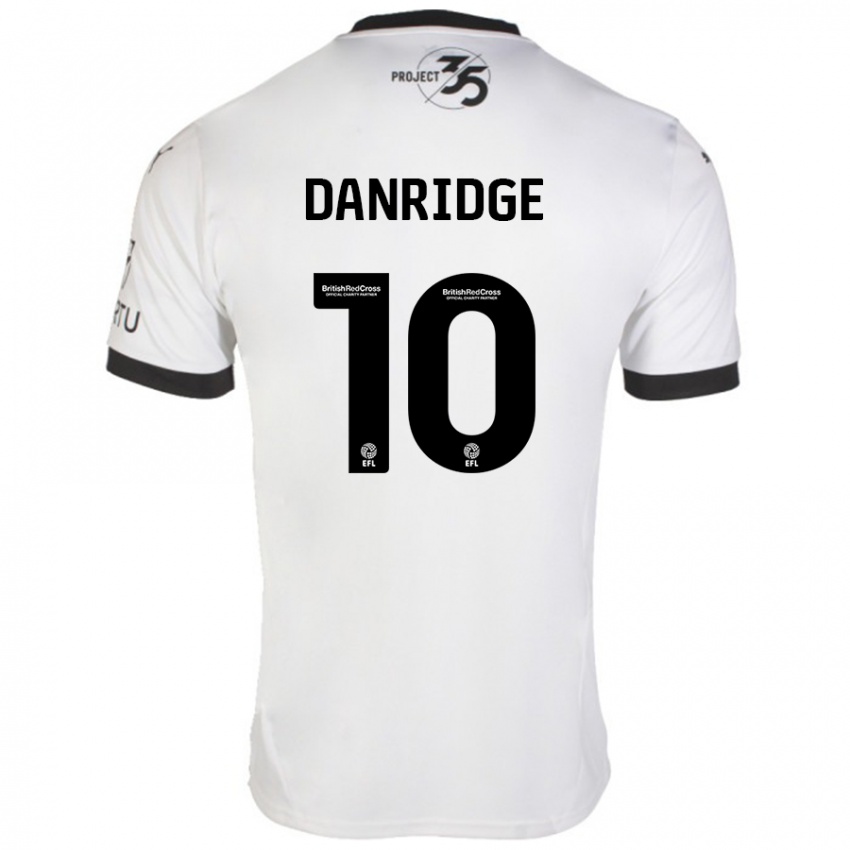 Enfant Maillot Rebecca Danridge #10 Blanc Noir Tenues Extérieur 2024/25 T-Shirt Suisse