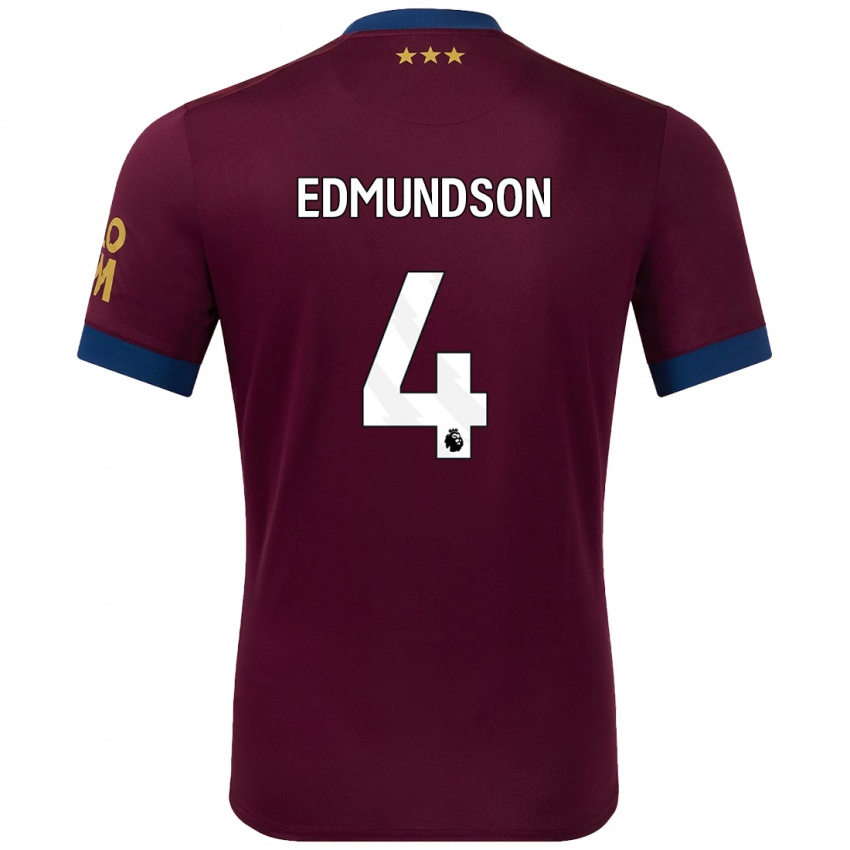 Kinder George Edmundson #4 Braun Auswärtstrikot Trikot 2024/25 T-Shirt Schweiz