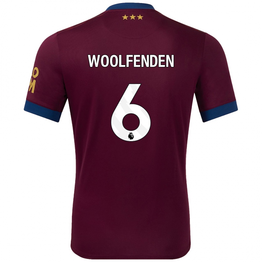 Kinder Luke Woolfenden #6 Braun Auswärtstrikot Trikot 2024/25 T-Shirt Schweiz