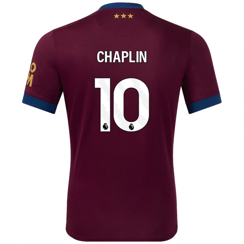 Enfant Maillot Conor Chaplin #10 Marron Tenues Extérieur 2024/25 T-Shirt Suisse