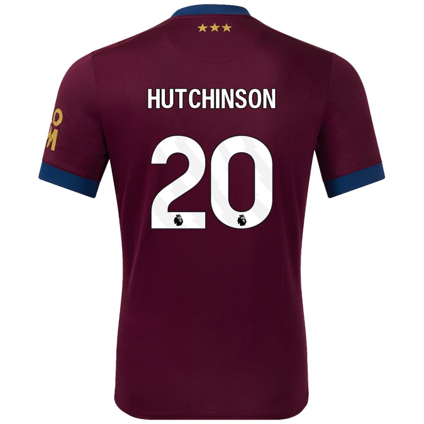 Kinder Omari Hutchinson #20 Braun Auswärtstrikot Trikot 2024/25 T-Shirt Schweiz