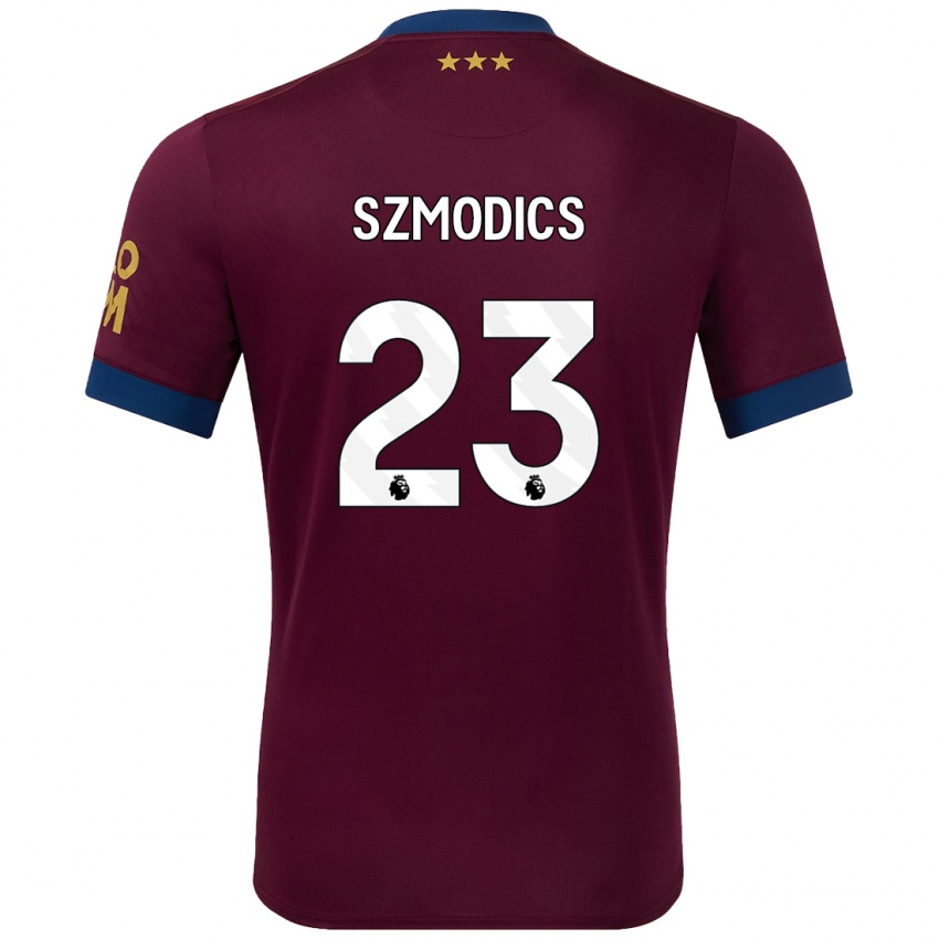 Enfant Maillot Sammie Szmodics #23 Marron Tenues Extérieur 2024/25 T-Shirt Suisse