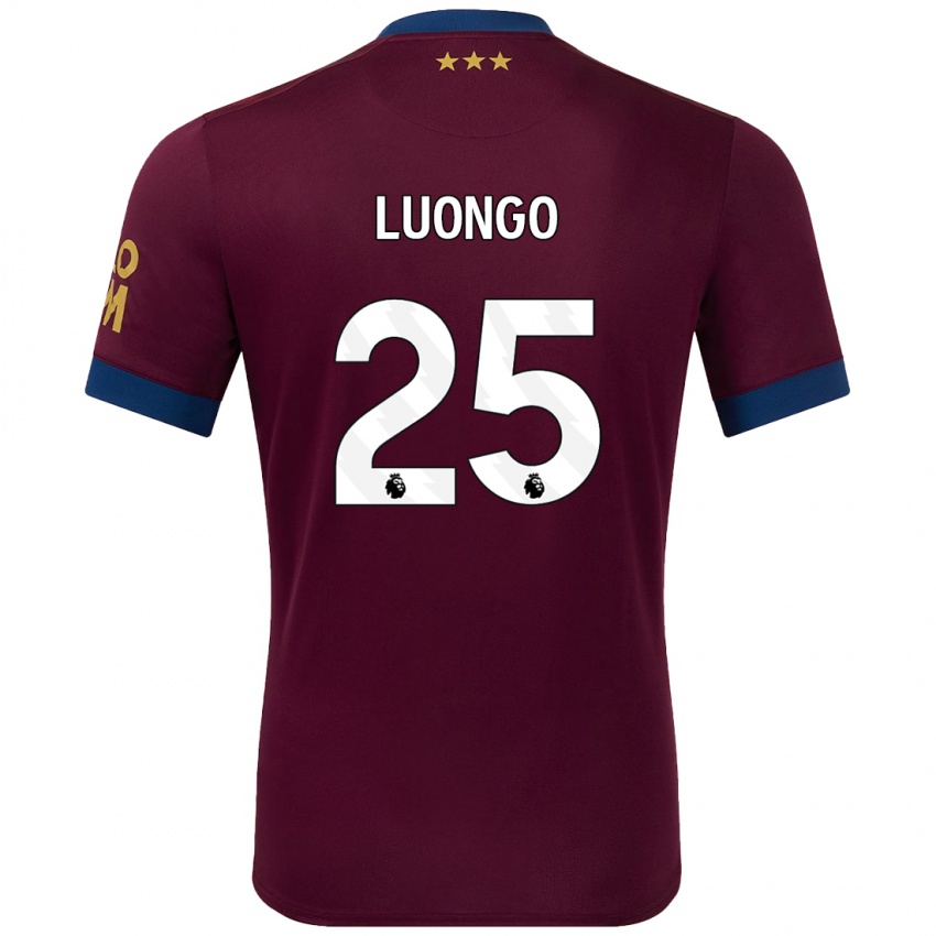 Kinder Massimo Luongo #25 Braun Auswärtstrikot Trikot 2024/25 T-Shirt Schweiz