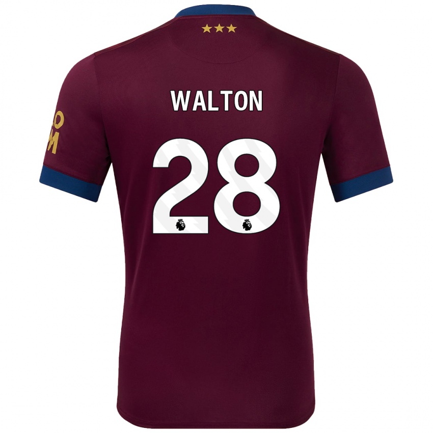 Enfant Maillot Christian Walton #28 Marron Tenues Extérieur 2024/25 T-Shirt Suisse