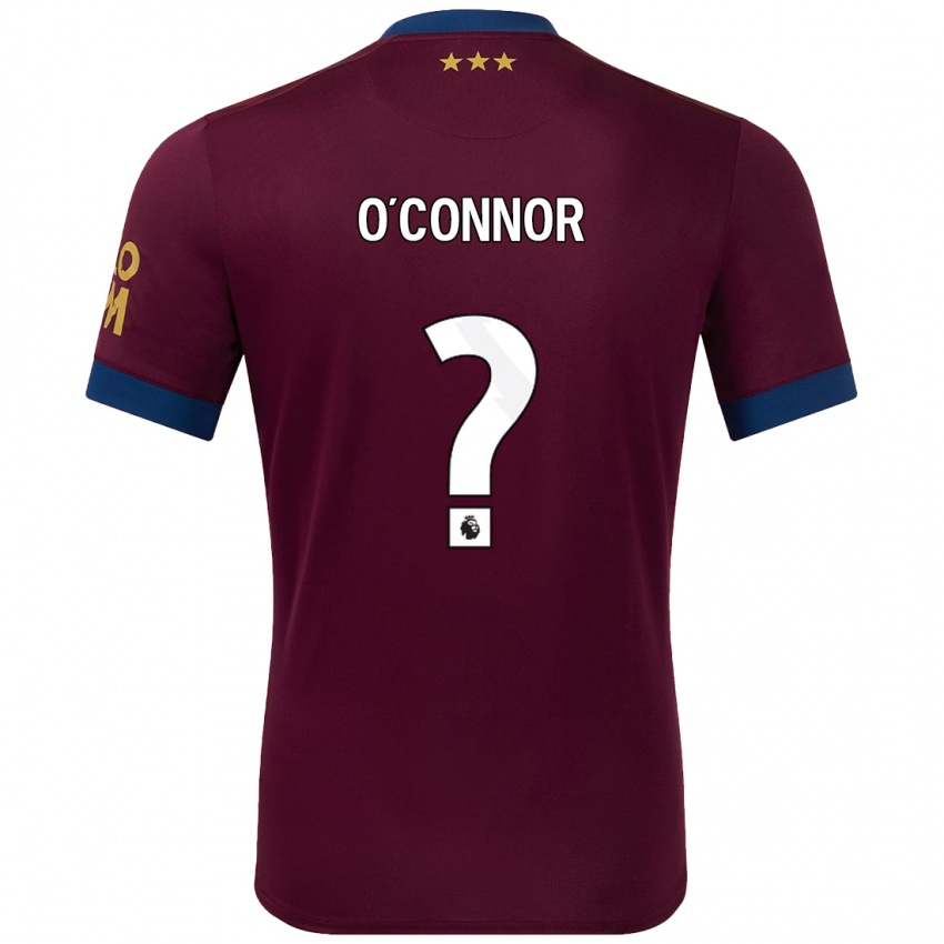 Enfant Maillot Daniel O'connor #0 Marron Tenues Extérieur 2024/25 T-Shirt Suisse