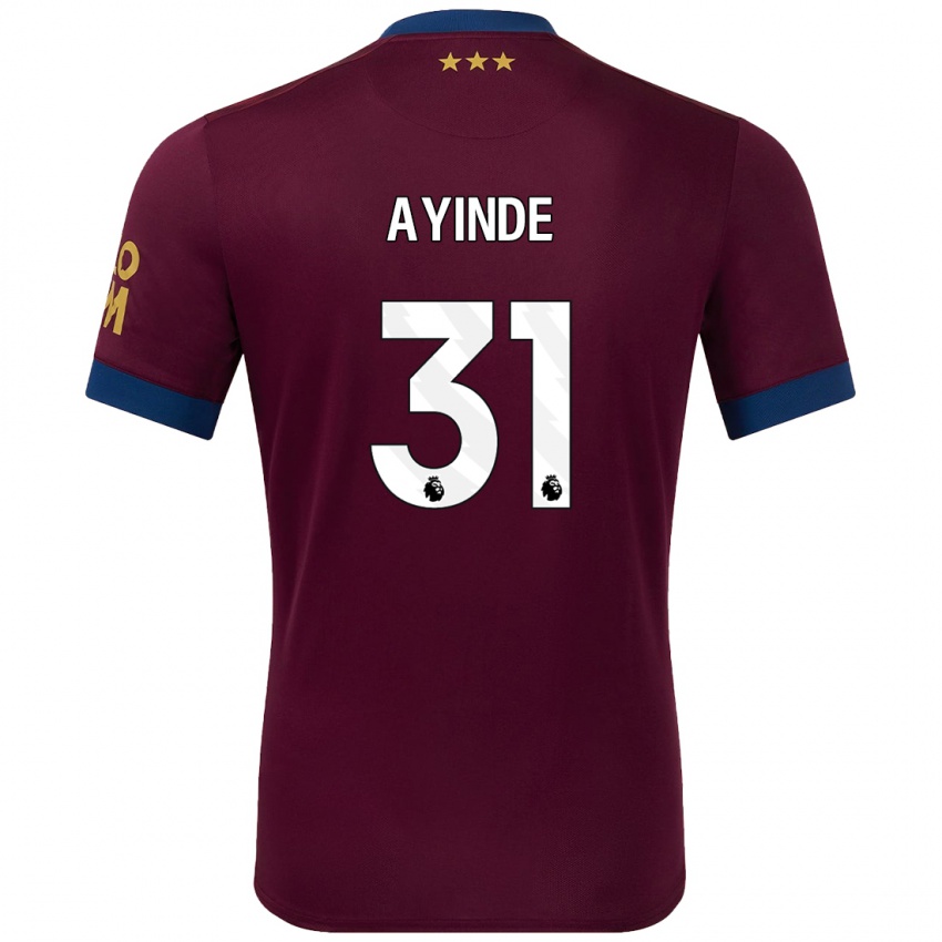 Kinder Leon Ayinde #31 Braun Auswärtstrikot Trikot 2024/25 T-Shirt Schweiz