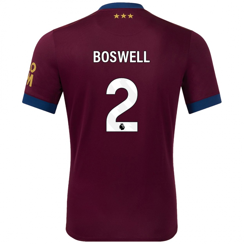 Kinder Maria Boswell #2 Braun Auswärtstrikot Trikot 2024/25 T-Shirt Schweiz