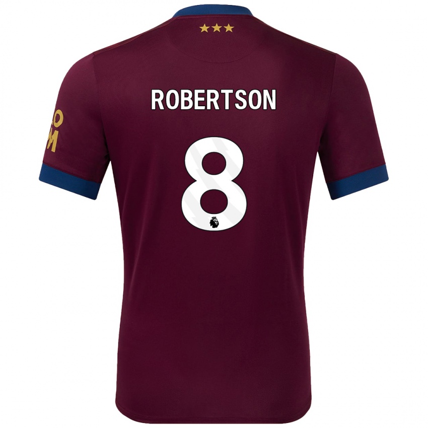 Enfant Maillot Kyra Robertson #8 Marron Tenues Extérieur 2024/25 T-Shirt Suisse