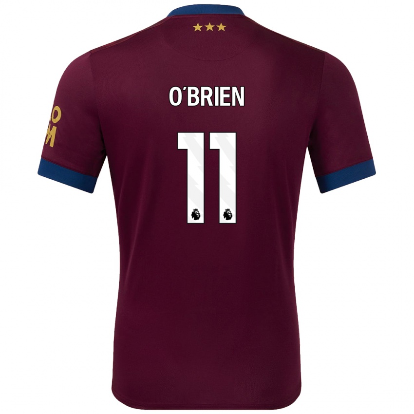 Enfant Maillot Lucy O'brien #11 Marron Tenues Extérieur 2024/25 T-Shirt Suisse