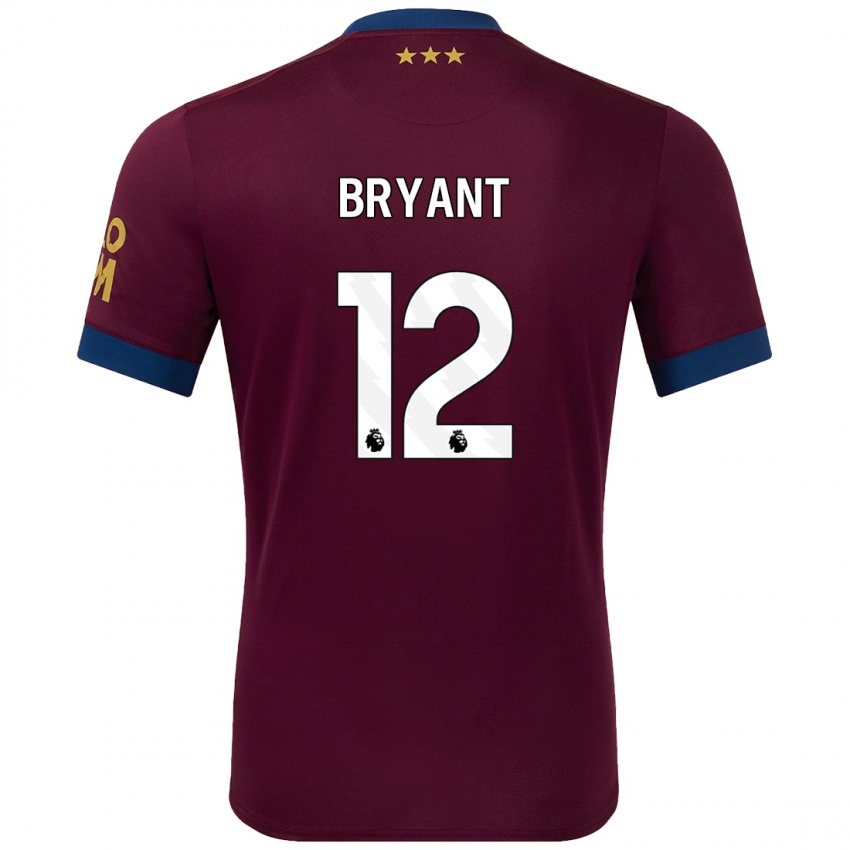 Kinder Issy Bryant #12 Braun Auswärtstrikot Trikot 2024/25 T-Shirt Schweiz