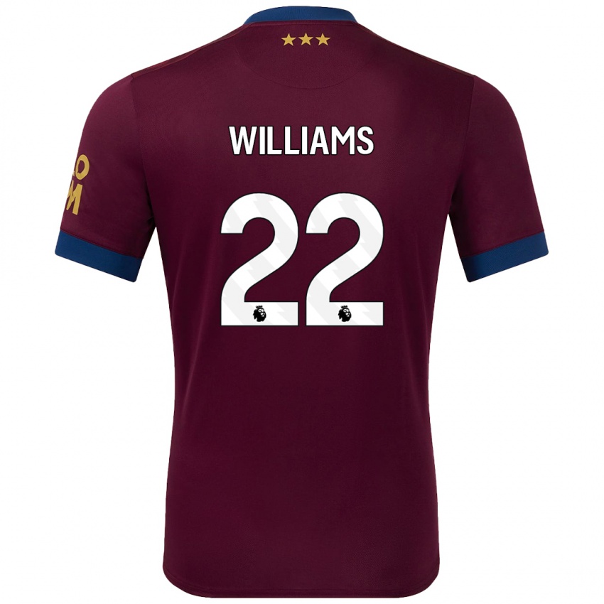 Kinder Evie Williams #22 Braun Auswärtstrikot Trikot 2024/25 T-Shirt Schweiz