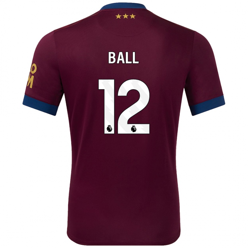 Kinder Dominic Ball #12 Braun Auswärtstrikot Trikot 2024/25 T-Shirt Schweiz