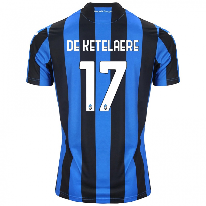 Herren Charles De Ketelaere #17 Blau Schwarz Heimtrikot Trikot 2024/25 T-Shirt Schweiz