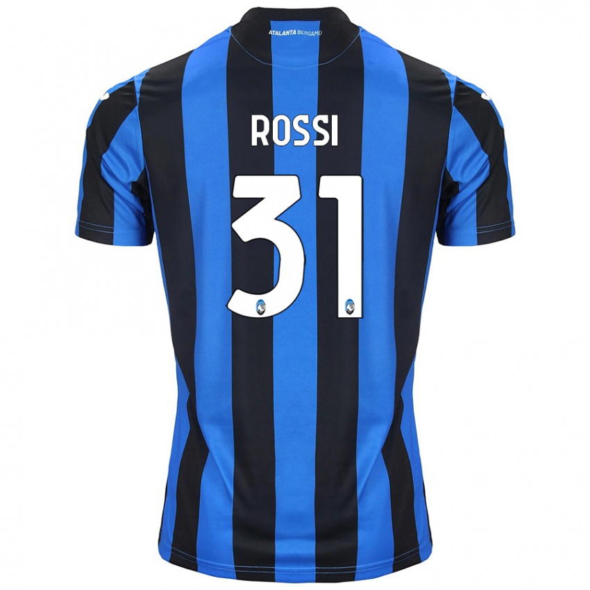 Herren Francesco Rossi #31 Blau Schwarz Heimtrikot Trikot 2024/25 T-Shirt Schweiz