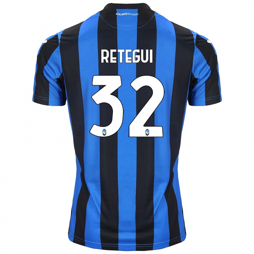 Herren Mateo Retegui #32 Blau Schwarz Heimtrikot Trikot 2024/25 T-Shirt Schweiz