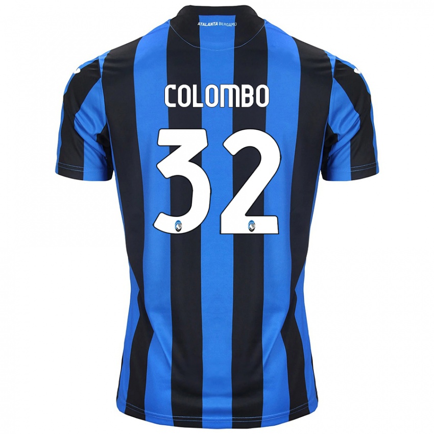 Herren Matteo Colombo #32 Blau Schwarz Heimtrikot Trikot 2024/25 T-Shirt Schweiz