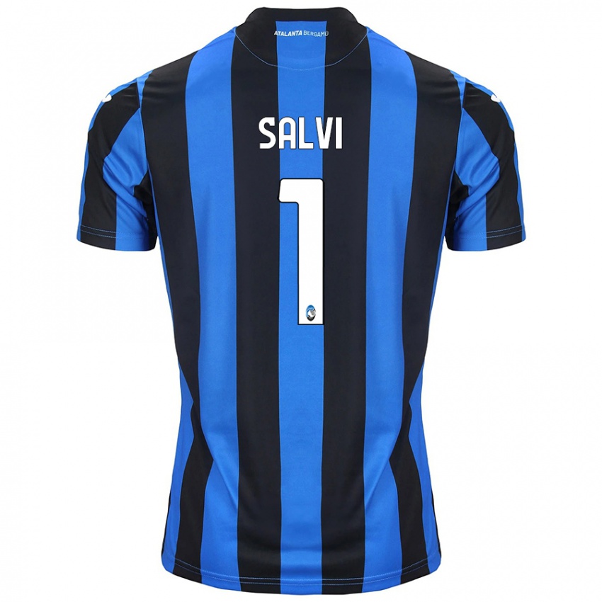 Herren Margherita Salvi #1 Blau Schwarz Heimtrikot Trikot 2024/25 T-Shirt Schweiz