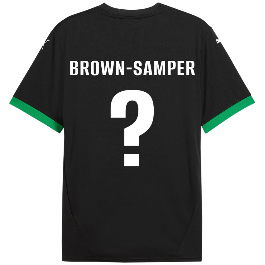 Herren Isaac Brown-Samper #0 Schwarz Dunkelgrün Heimtrikot Trikot 2024/25 T-Shirt Schweiz