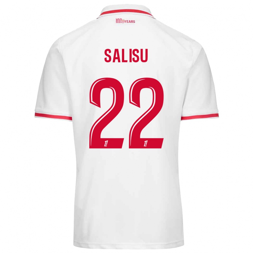 Homme Maillot Mohammed Salisu #22 Blanc Rouge Tenues Domicile 2024/25 T-Shirt Suisse