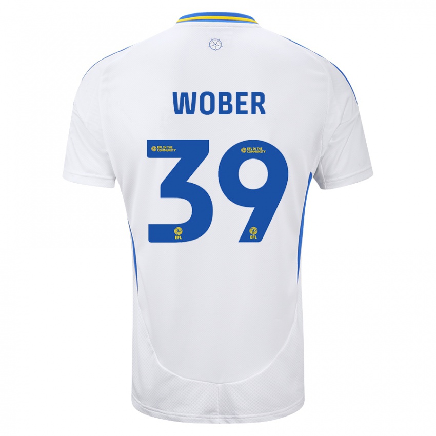 Herren Maximilian Wöber #39 Weiß Blau Heimtrikot Trikot 2024/25 T-Shirt Schweiz