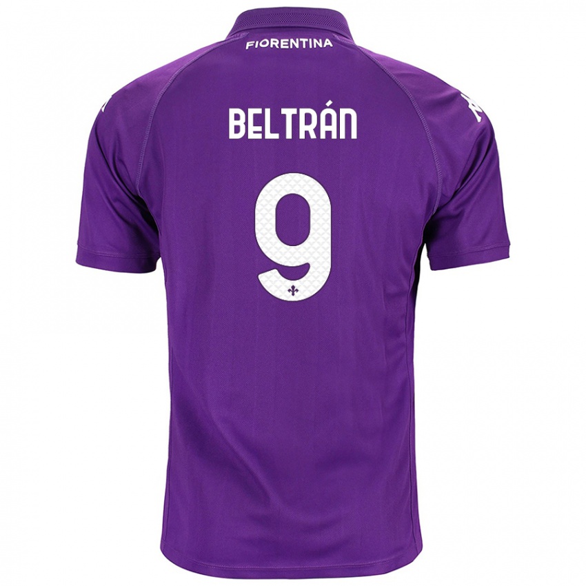 Homme Maillot Lucas Beltrán #9 Violet Tenues Domicile 2024/25 T-Shirt Suisse