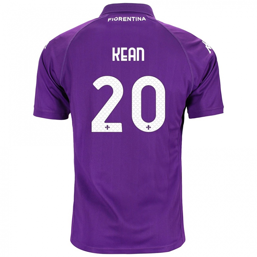 Homme Maillot Moise Kean #20 Violet Tenues Domicile 2024/25 T-Shirt Suisse