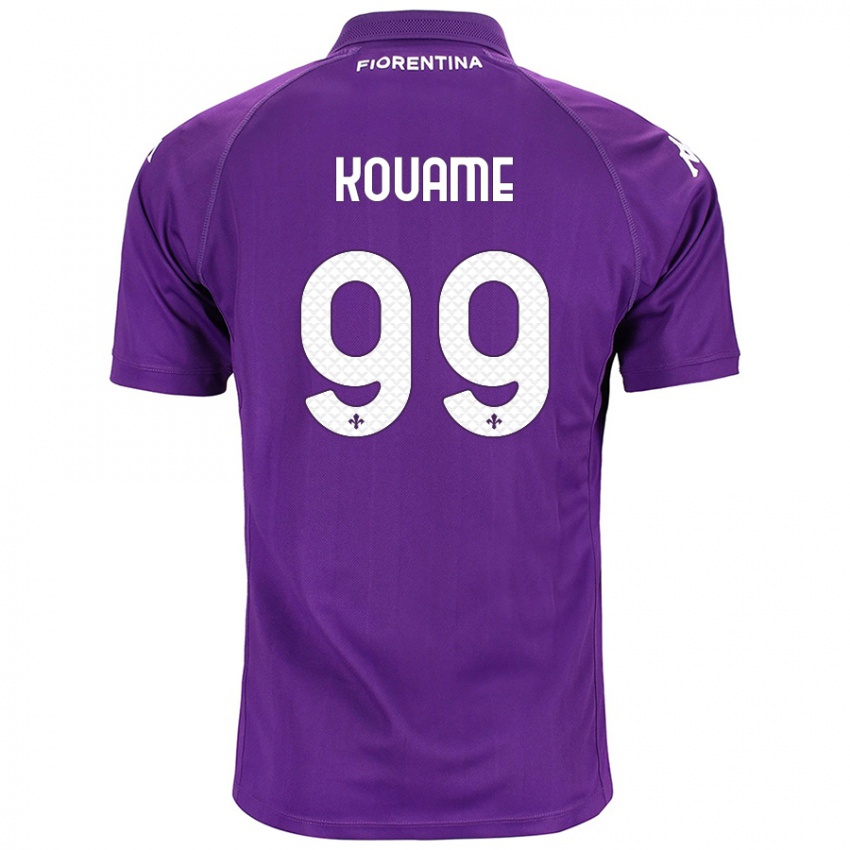 Homme Maillot Christian Kouame #99 Violet Tenues Domicile 2024/25 T-Shirt Suisse