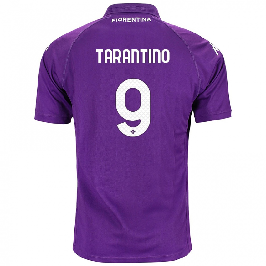 Homme Maillot Jacopo Tarantino #9 Violet Tenues Domicile 2024/25 T-Shirt Suisse