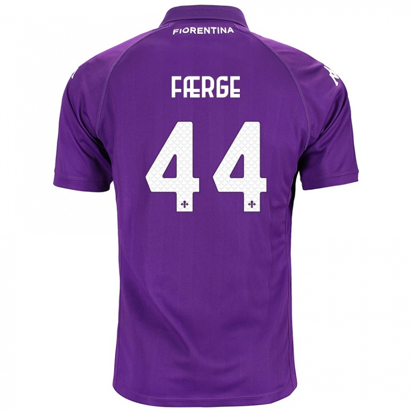 Homme Maillot Emma Færge #44 Violet Tenues Domicile 2024/25 T-Shirt Suisse