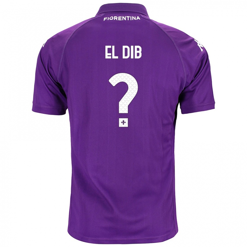 Homme Maillot Karim El Dib #0 Violet Tenues Domicile 2024/25 T-Shirt Suisse