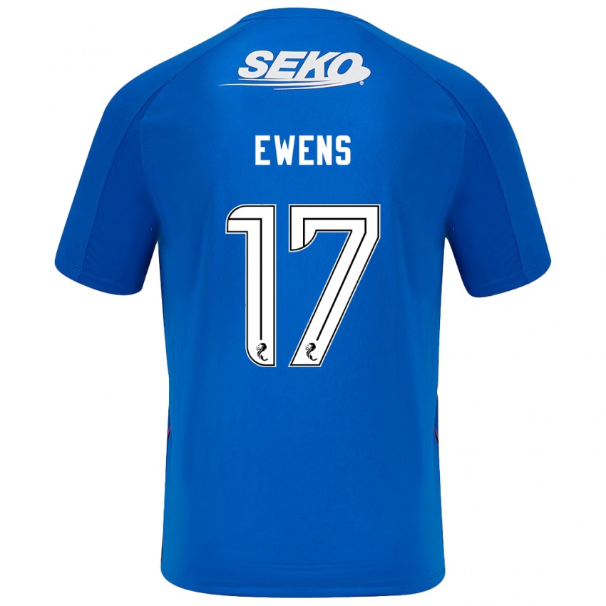 Herren Sarah Ewens #17 Dunkelblau Heimtrikot Trikot 2024/25 T-Shirt Schweiz